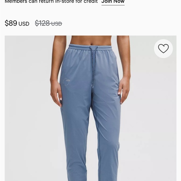 lululemon Blue Track Pants - Picture 1 of 3